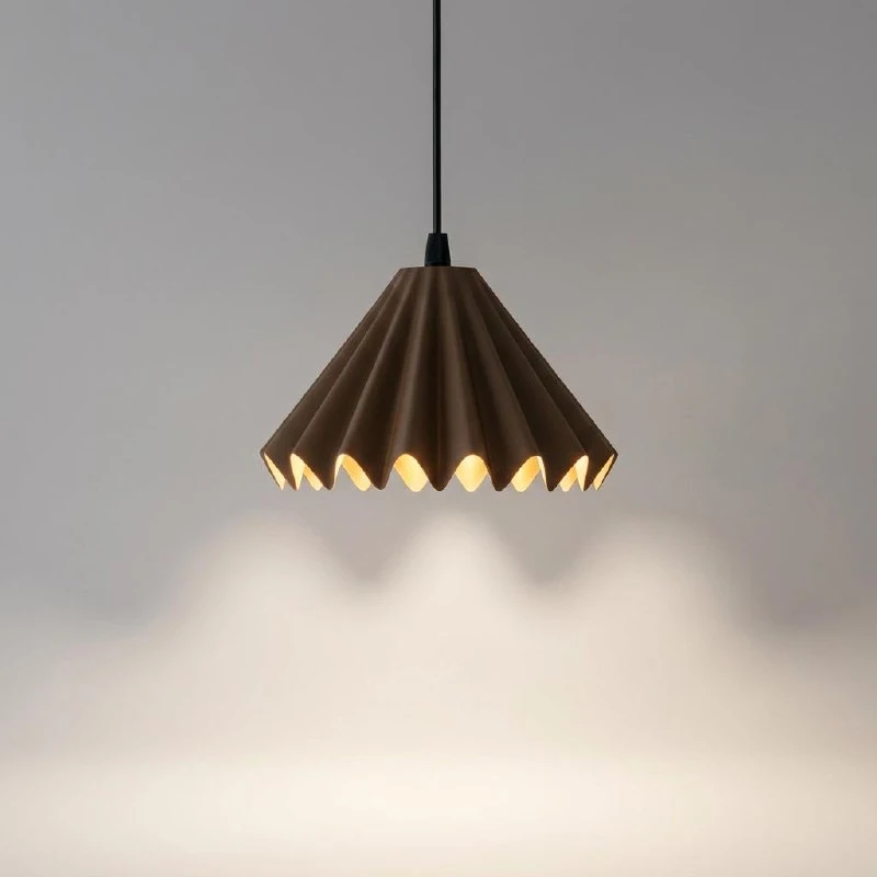 Lepeza — braon viseća lampa