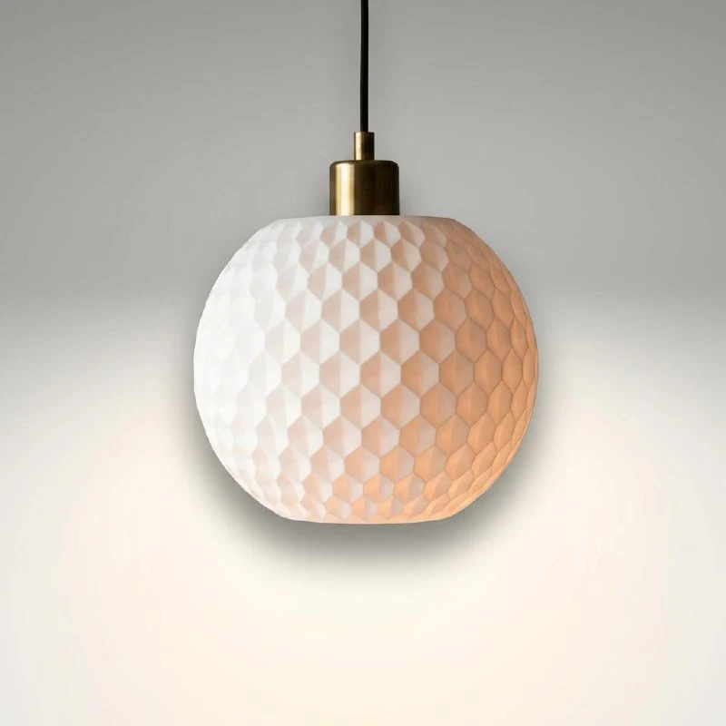 Saće — bela viseća lampa