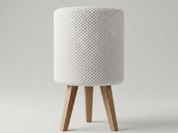 Dekorativna Stona Lampa — Organicka Silueta sa Talasastim Oblicima