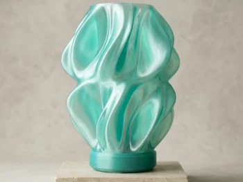 Dekorativna Stona Lampa — Zakrivljena Organska Silueta