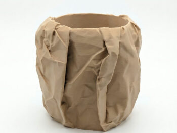 Saksija Crumple - bež tekstura