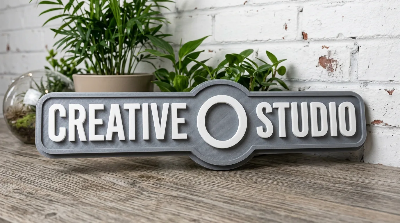 LED natpis sa belom pozadinom